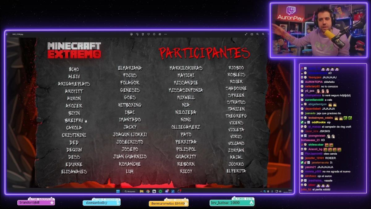 Minecraft Extremo La Lista Completa Y Oficial De Todos Los Participantes