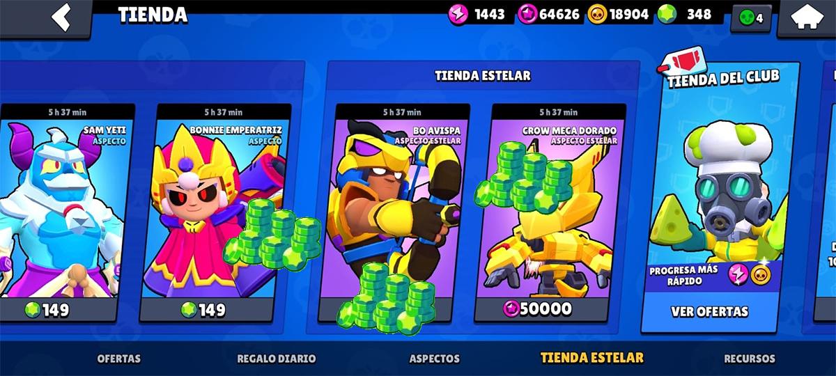 Brawl Stars las skins estelares continuarán volviendo por gemas