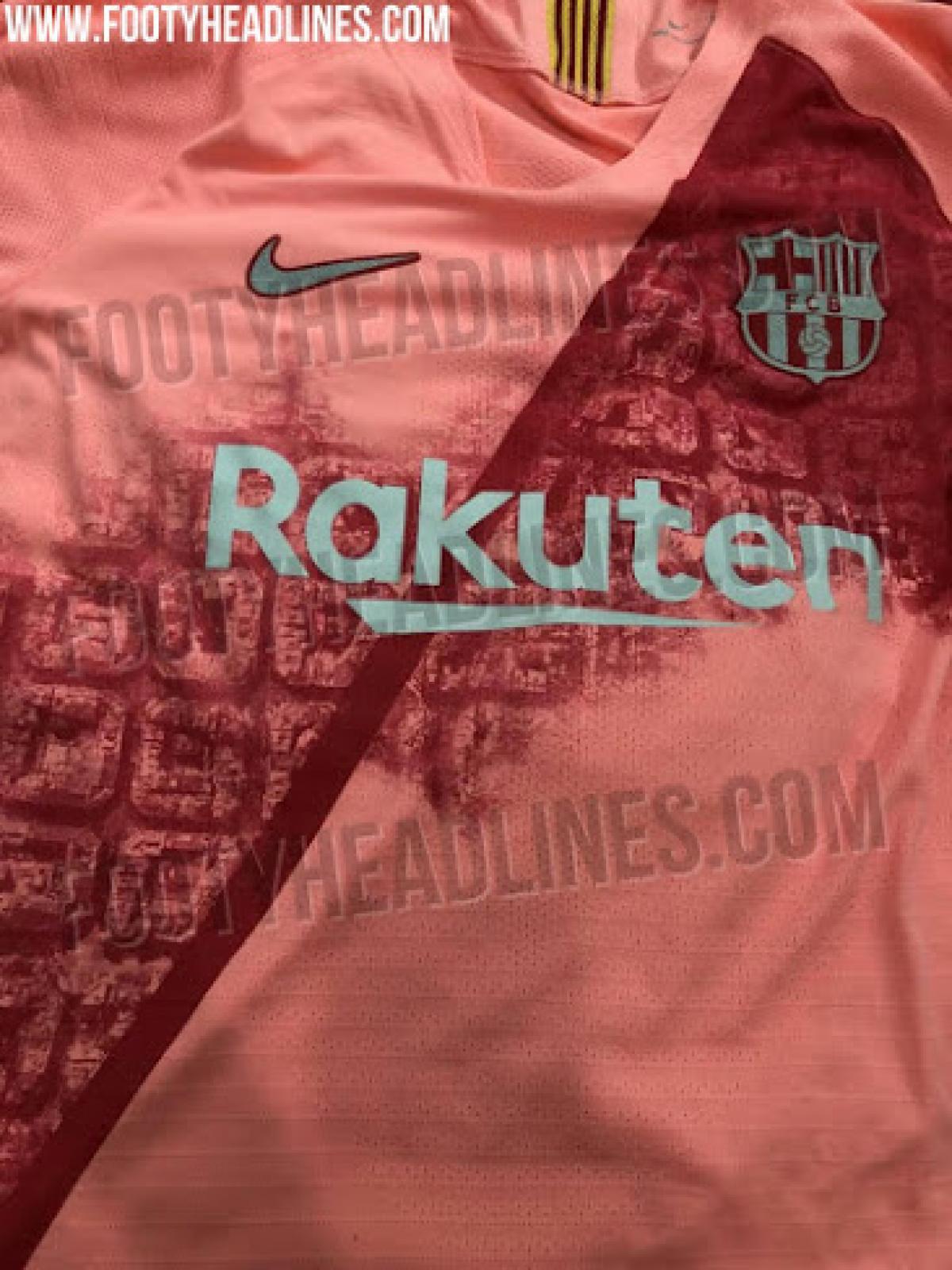 FC Barcelona, Tercera Camiseta 2018 2019, Color Rosa