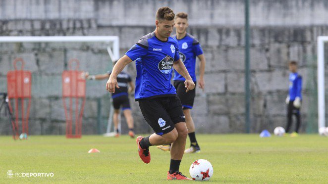 Luis Fernández, delantero del Fabril (Foto: RCD).