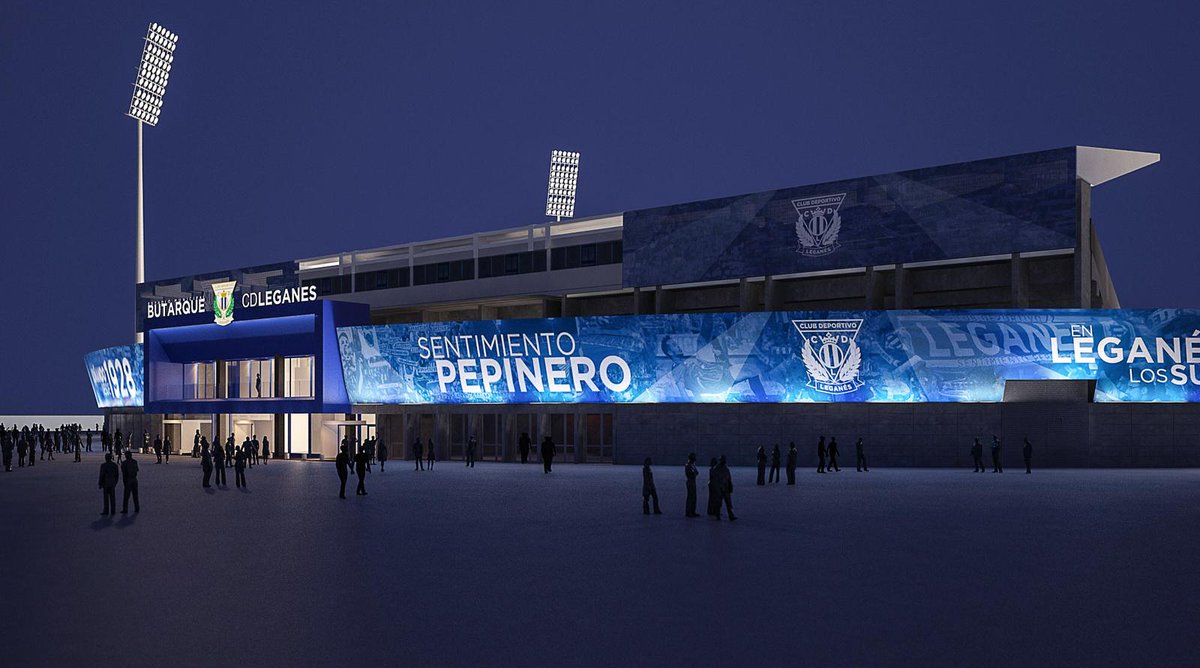 Exteriores del estadio de Butarque (Foto: CDL).