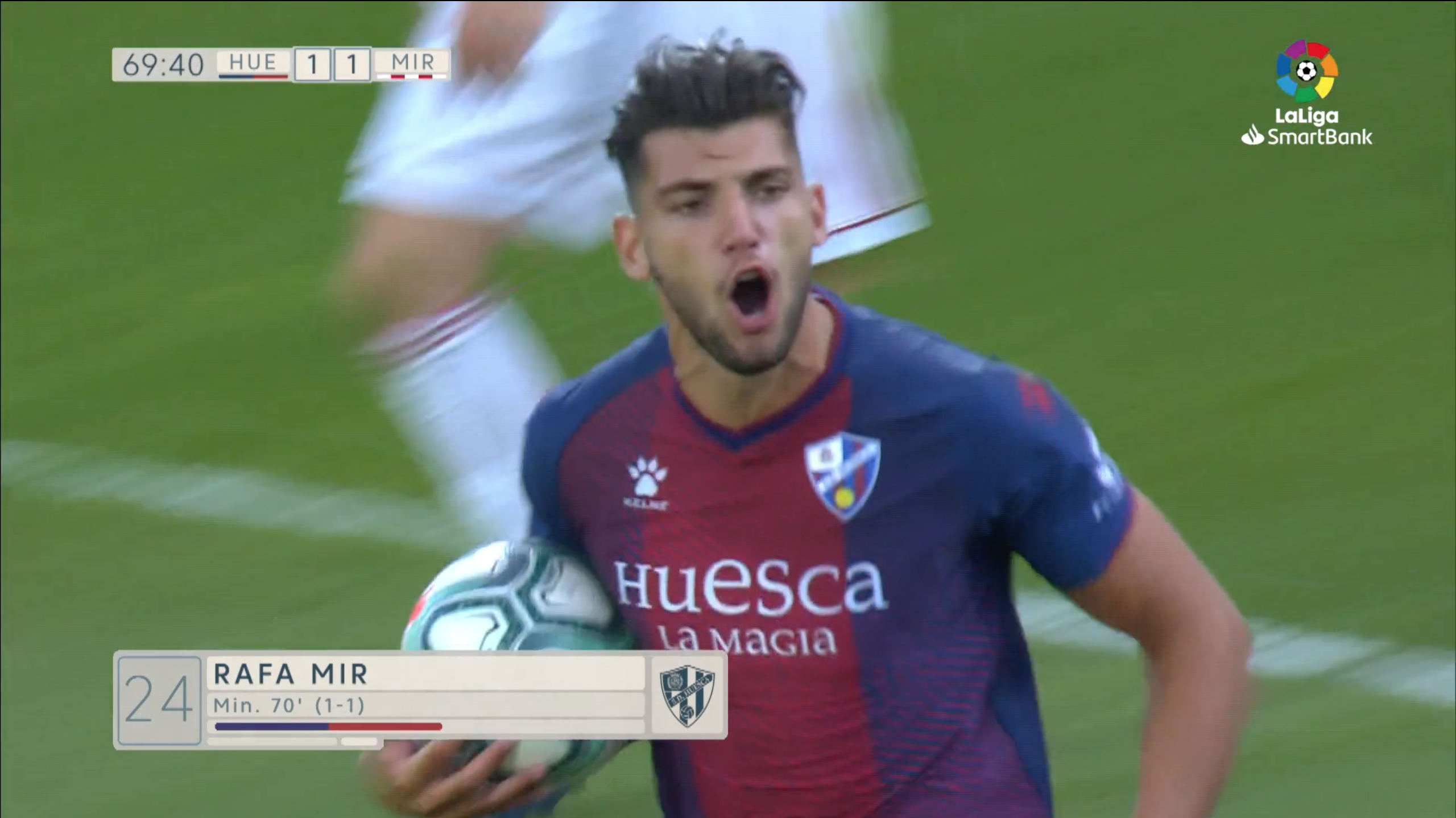 Gol Rafa Mir Huesca 1 1 Mirandes En Video Jornada 33