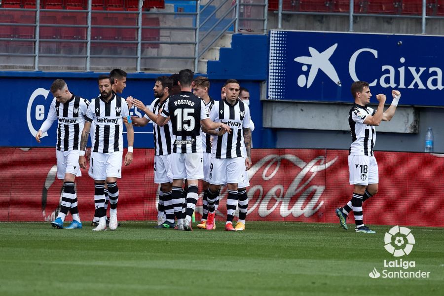 La celebración del gol de De Frutos (Foto: LALIGA).