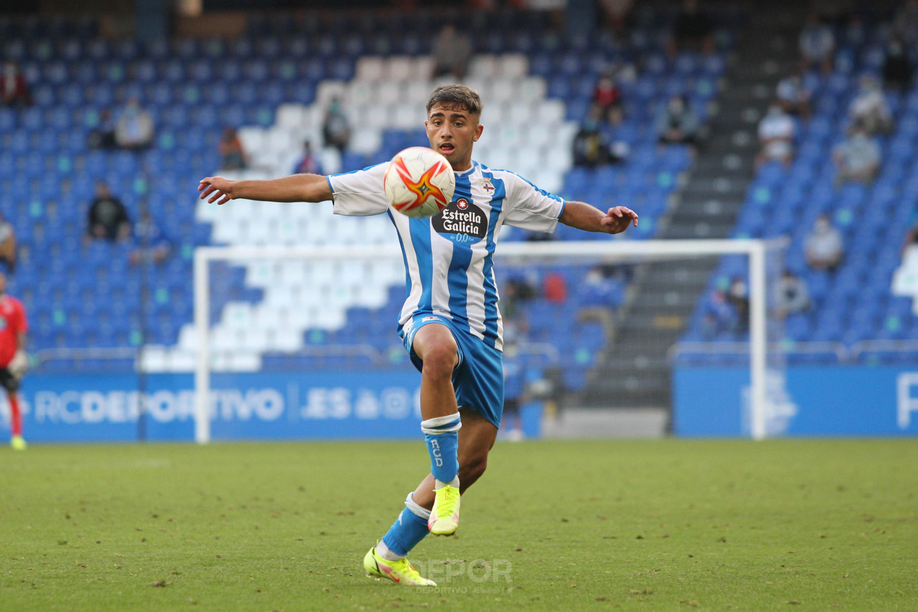 Yeremay durante un partido con el Dépor en Riazor (Foto: RCD).