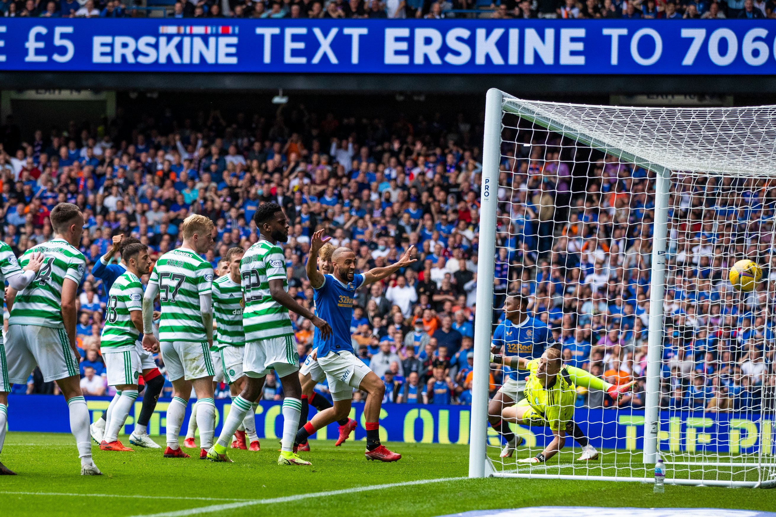 El Rangers celebra un gol ante el Celtic. Foto: Rangers FC