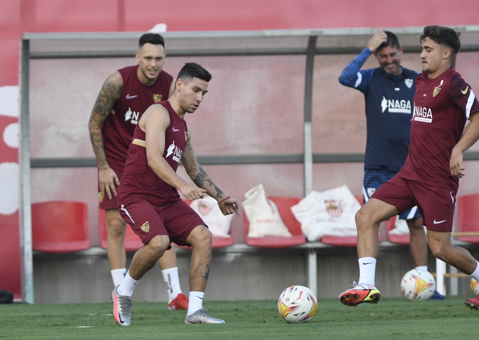 Montiel en el entrenamiento (Foto: Kiko Hurtado).