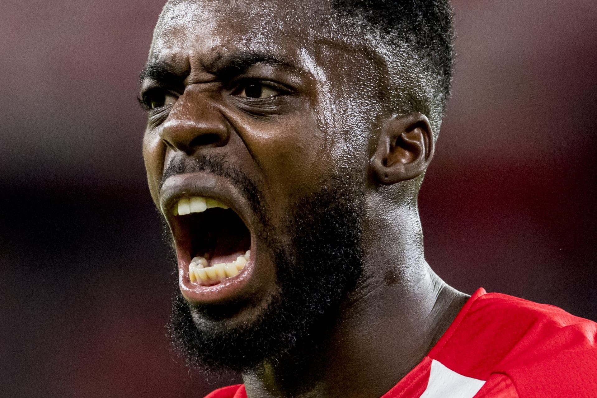 La rabia de Iñaki Williams  ante el Cádiz en San Mamés (Foto: Athletic Club).