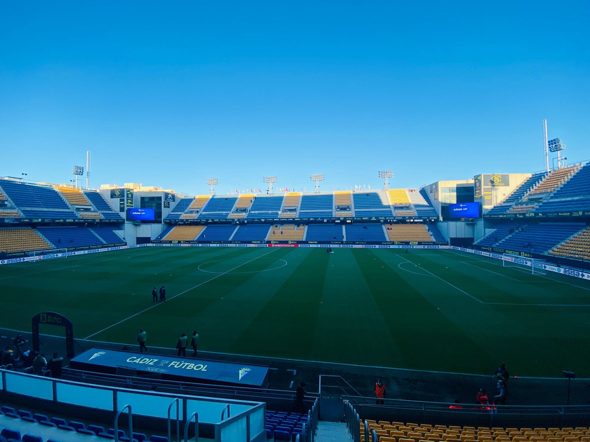 Estadio Nuevo Mirandilla, escenario del partido (Foto: Cristo García).