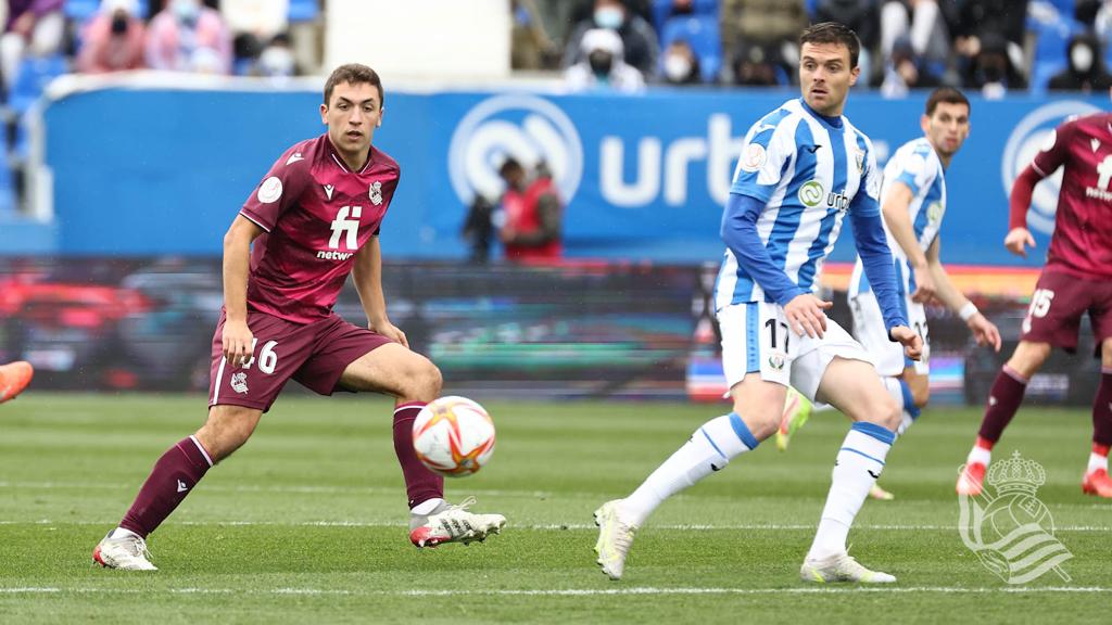 Jon Ander Olasagasti, durante un anterior Leganés-Real Sociedad en Butarque (Foto: Real Sociedad).