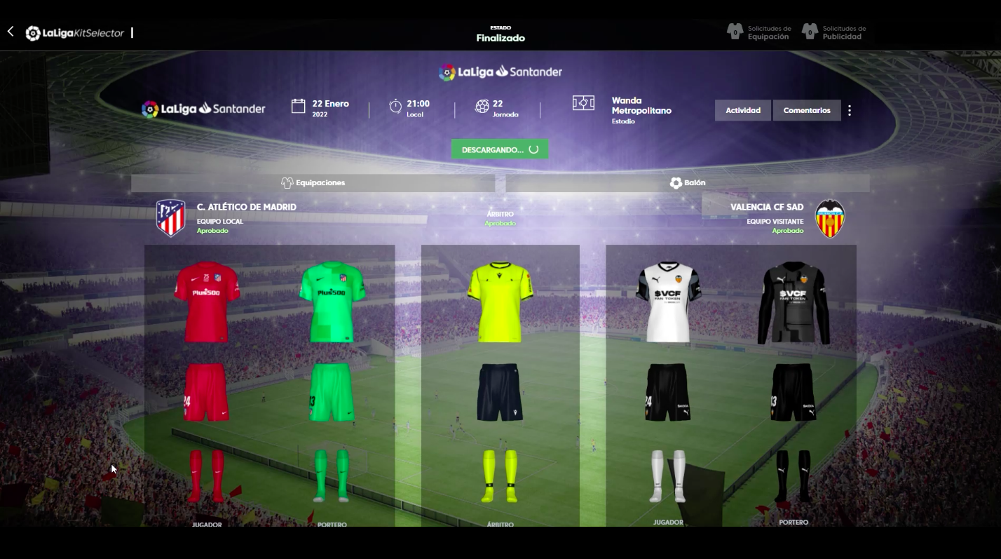 Hoy tu equipo sí luce sus colores: con esta 'app' se deciden las  equipaciones de los partidos de fútbol