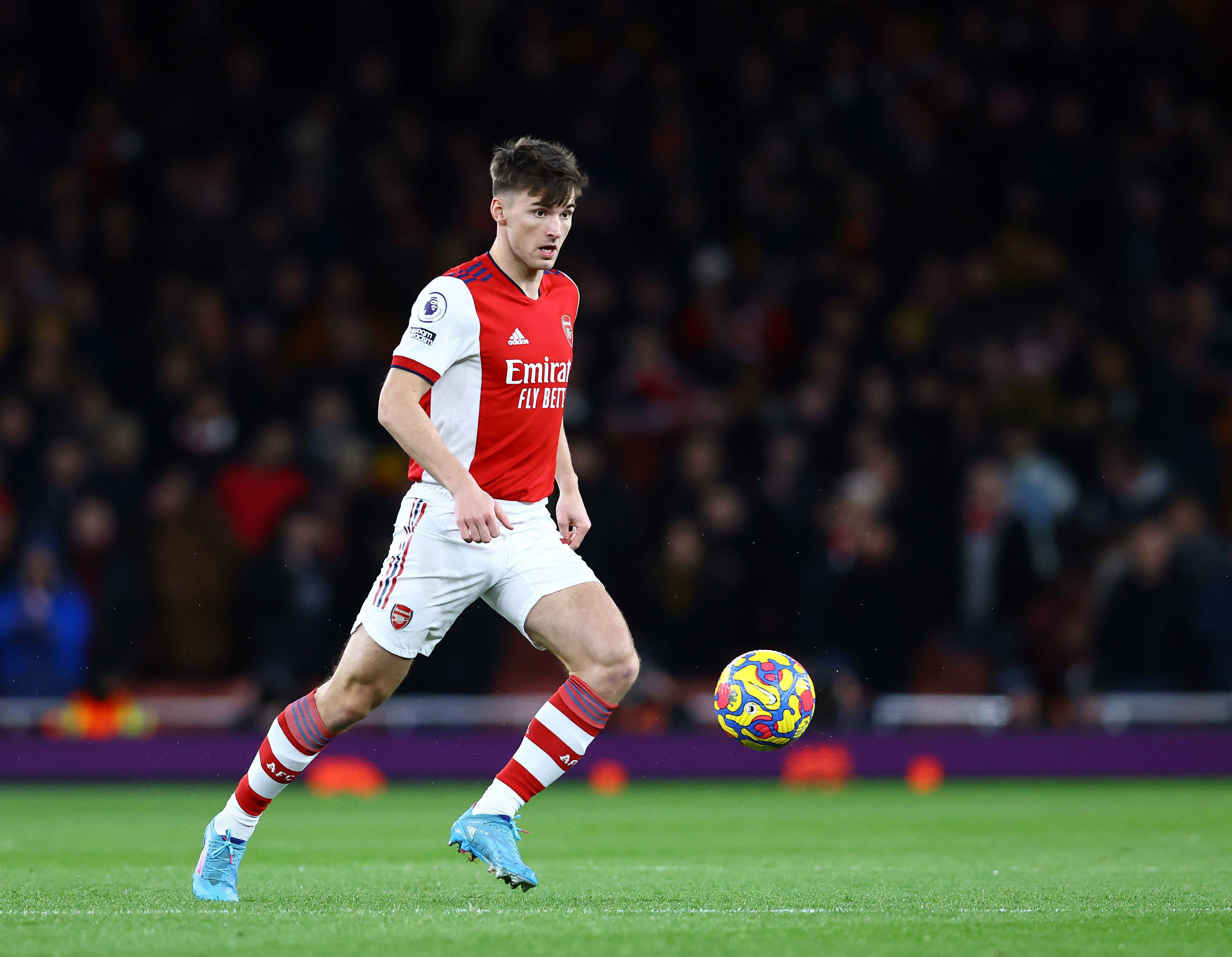 Kieran Tierney, durante un partido con el Arsenal (Foto: Cordon Press).