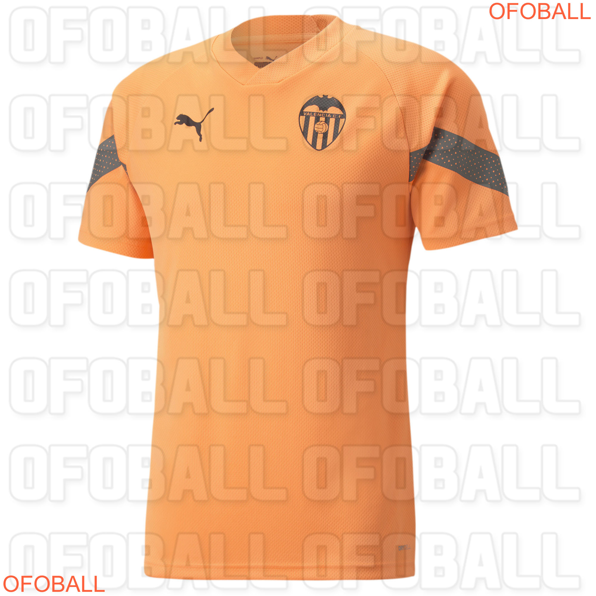 Camiseta Oficial 2ª Valencia FC. Adidas, Camisa Valencia FC naranja, camiseta naranja valencia