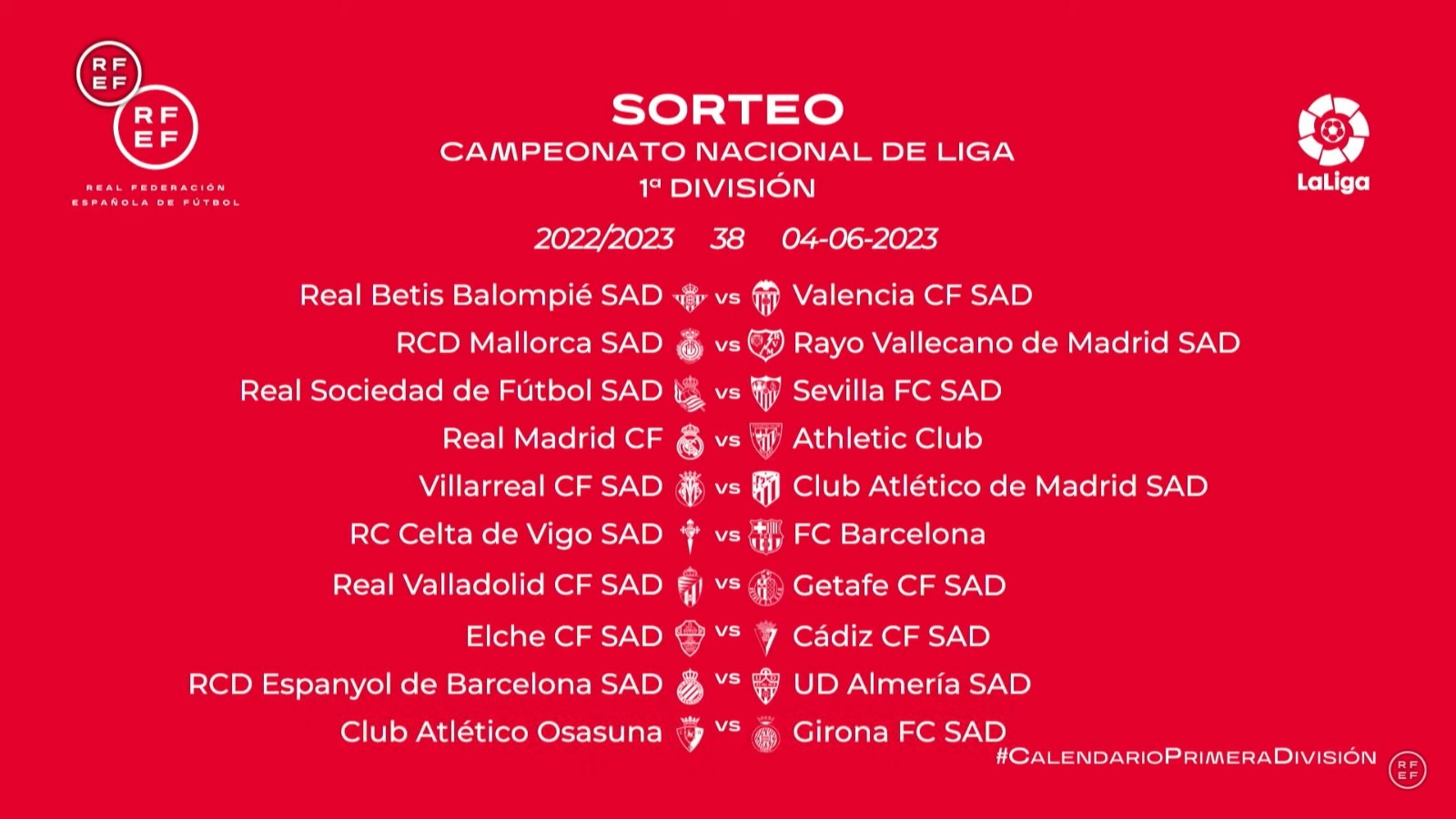 Calendario completo del Sevilla para la temporada 21/22