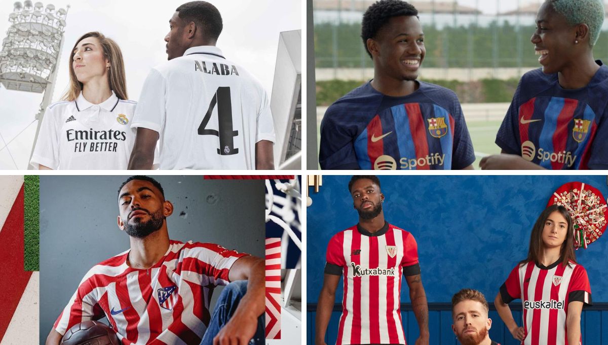 Las camisetas de La Liga 2022/2023: así son las nuevas equipaciones de Real  Madrid, Barça, Atleti