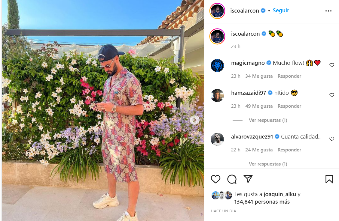 El outfit de Isco que causa furor con claros mensajes: 