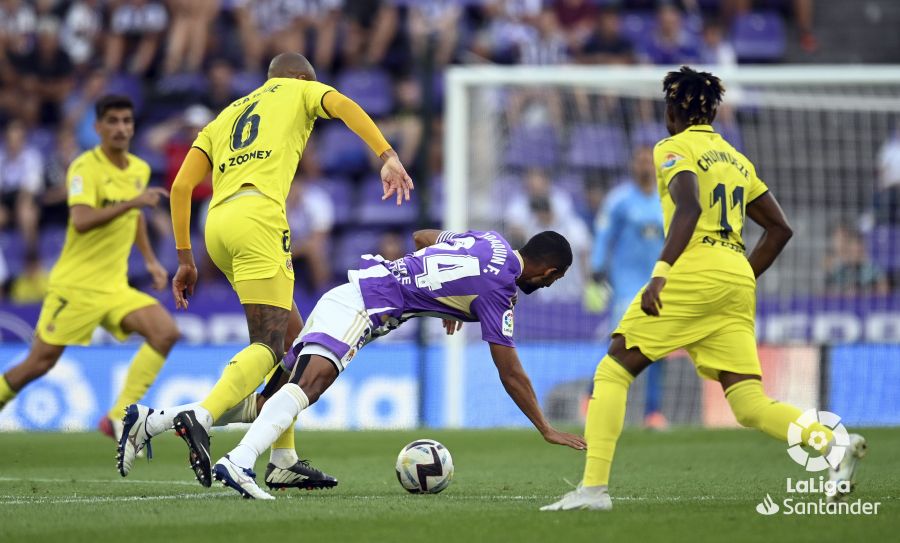 Joaquín ante el Villarreal en Zorrilla.  (Foto: LaLiga).