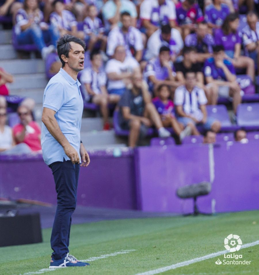 Pacheta ante el Villarreal en Zorrilla.  (Foto: LaLiga).