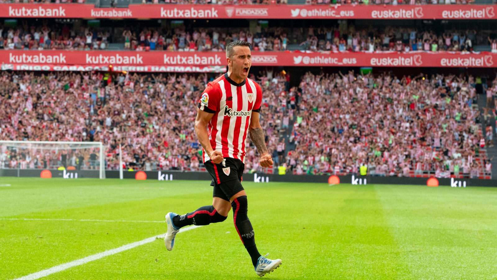 Gol de Alex Berenguer en San Mamés ante el Valencia (Foto: Athletic Club).