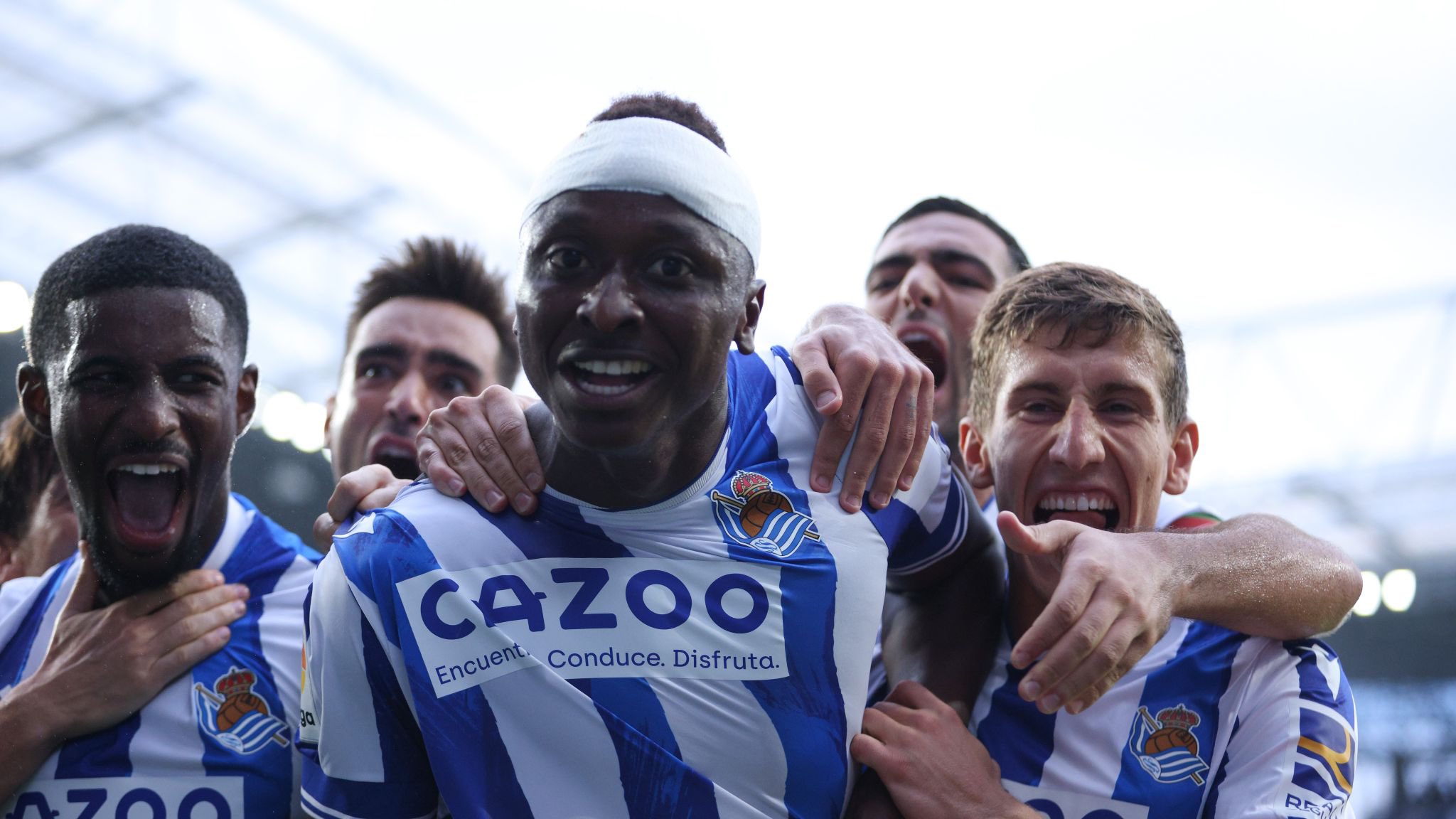 Sadiq Umar marcó su primer gol en la Real al Atlético de Madrid.