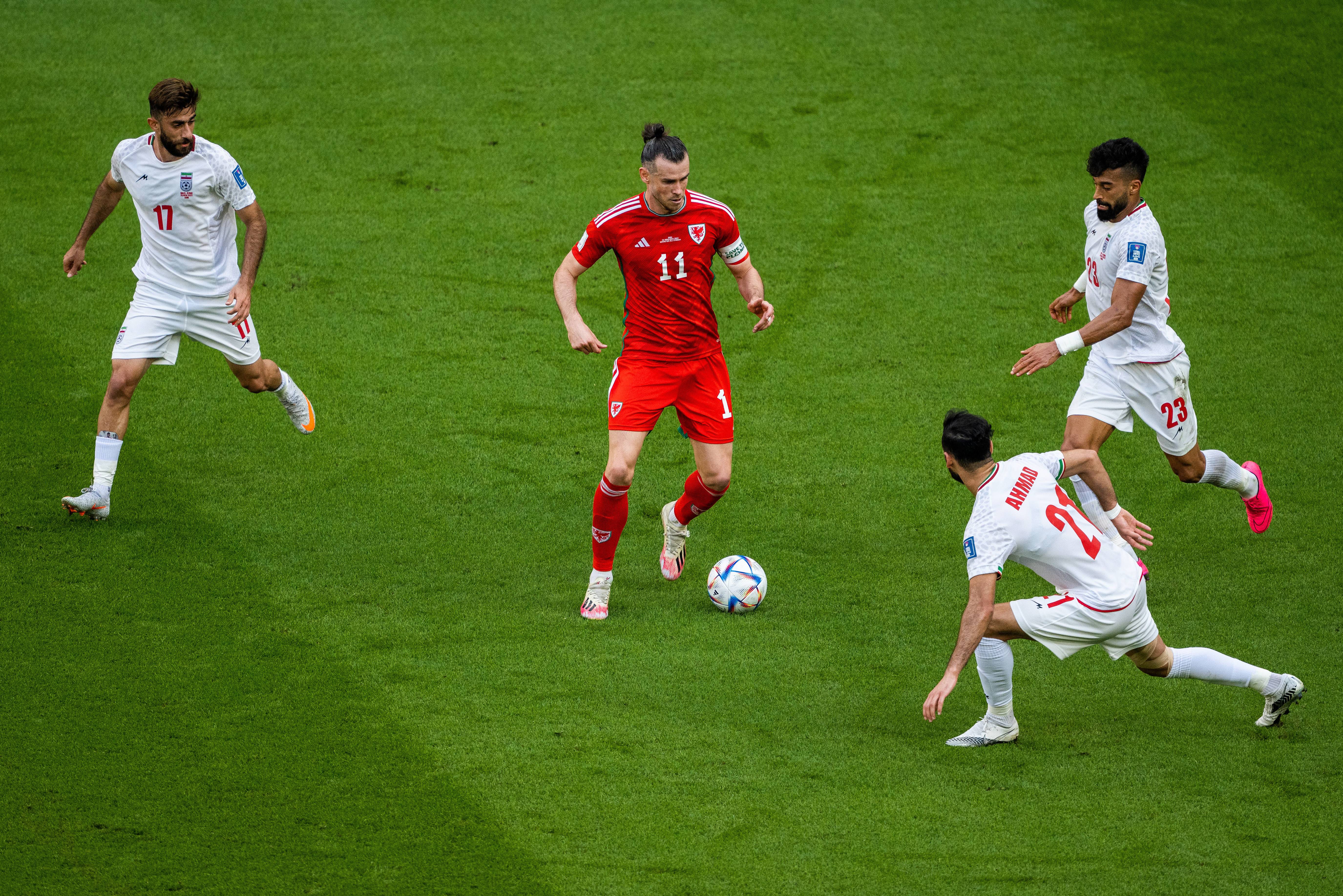 Bale, durante el Gales-Irán del Mundial de Qatar (Foto: Cordon Press).