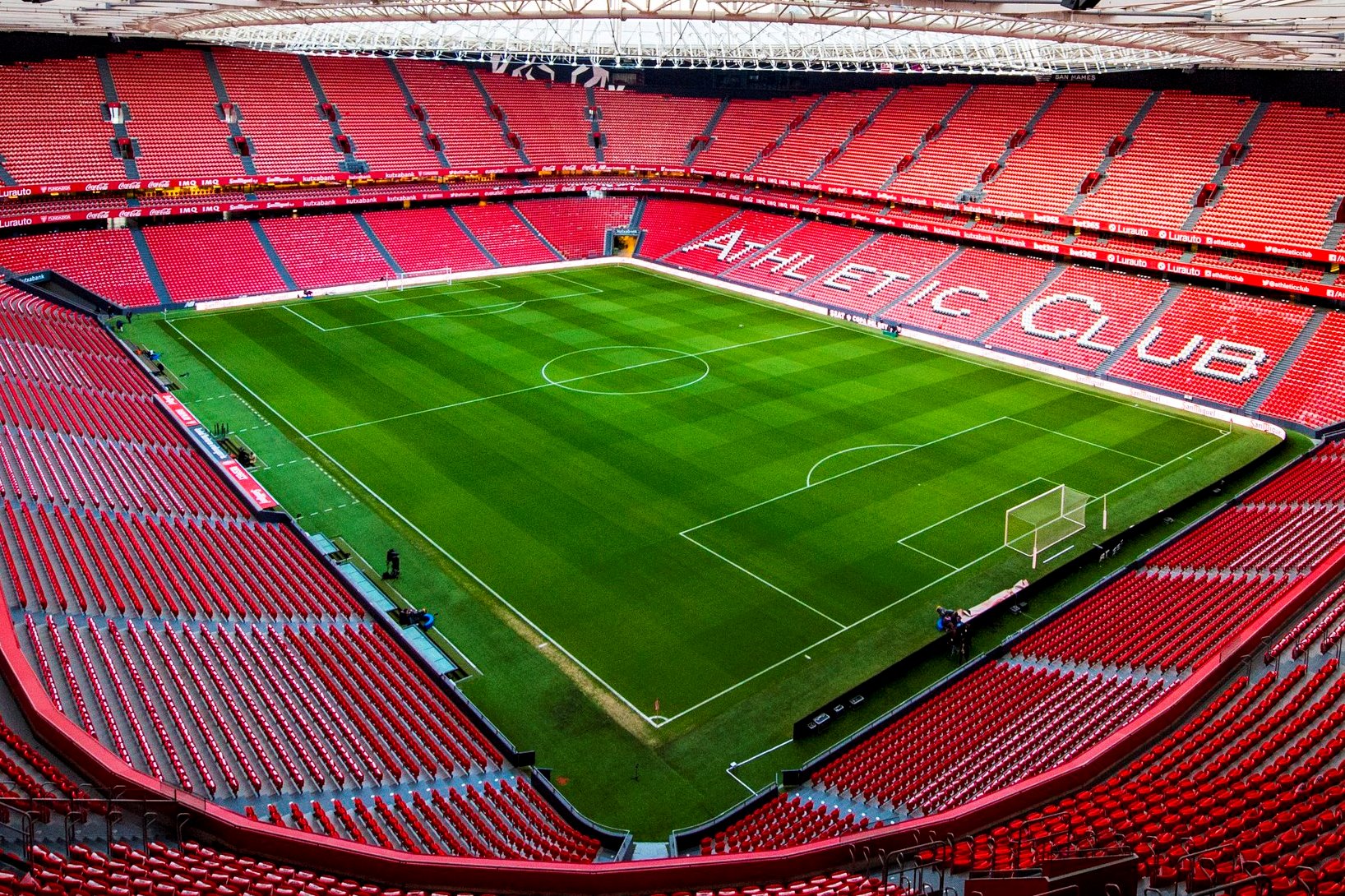 Plano del campo de San Mamés, donde juega como local el Athletic Club.