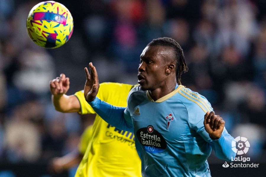 Aidoo, durante el Celta-Villarreal (Foto: LaLiga).