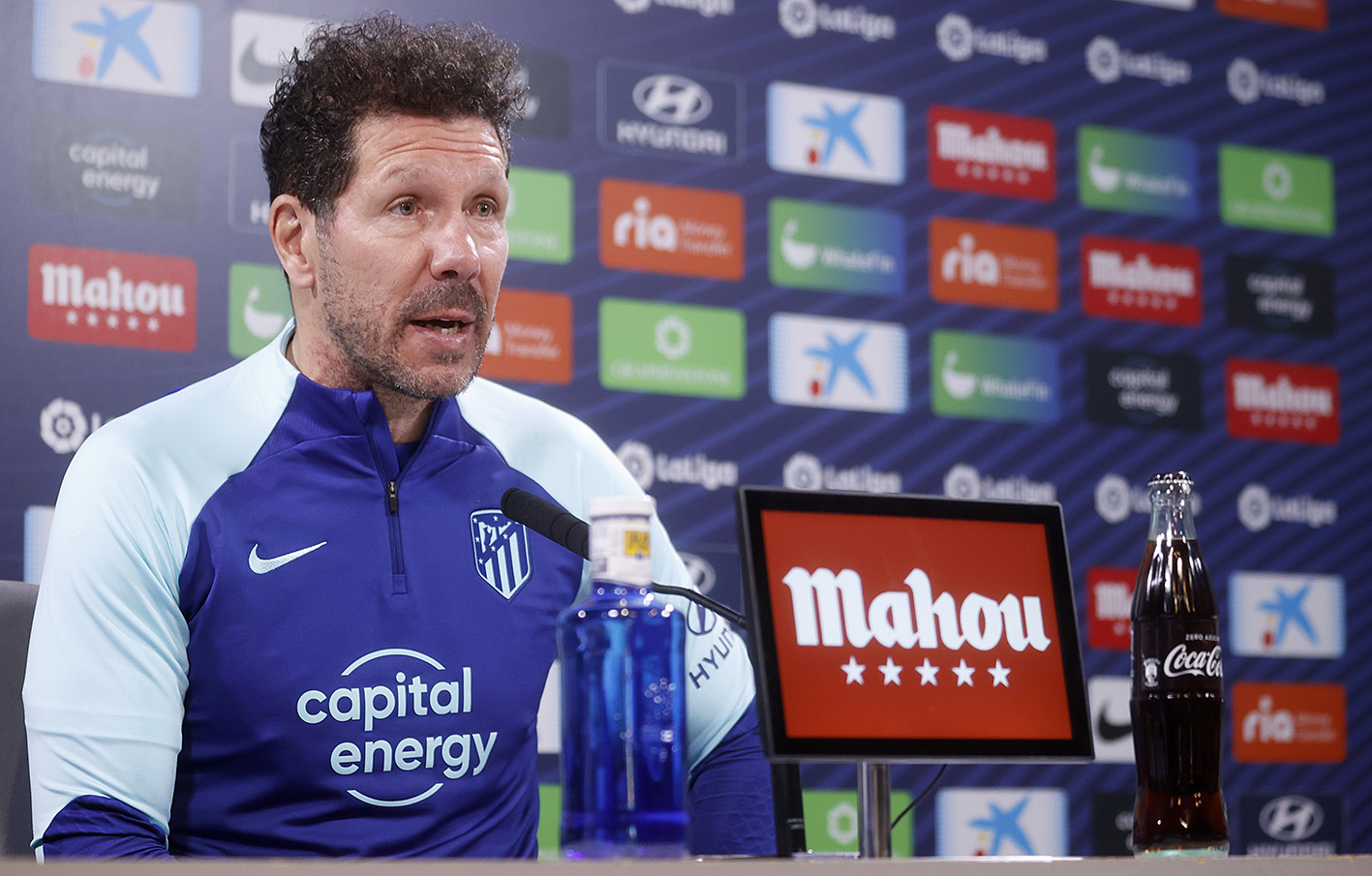 El Cholo Simeone, en rueda de prensa (Foto: ATM).