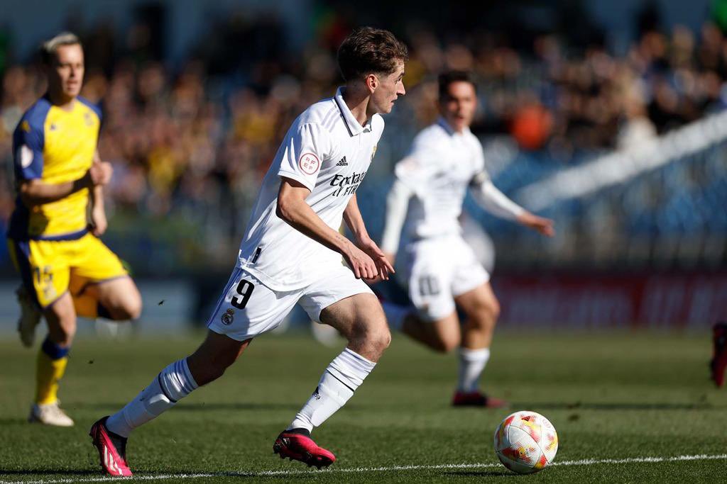 Noel López con el Real Madrid Castilla (Foto: rrss Noel / Real Madrid)