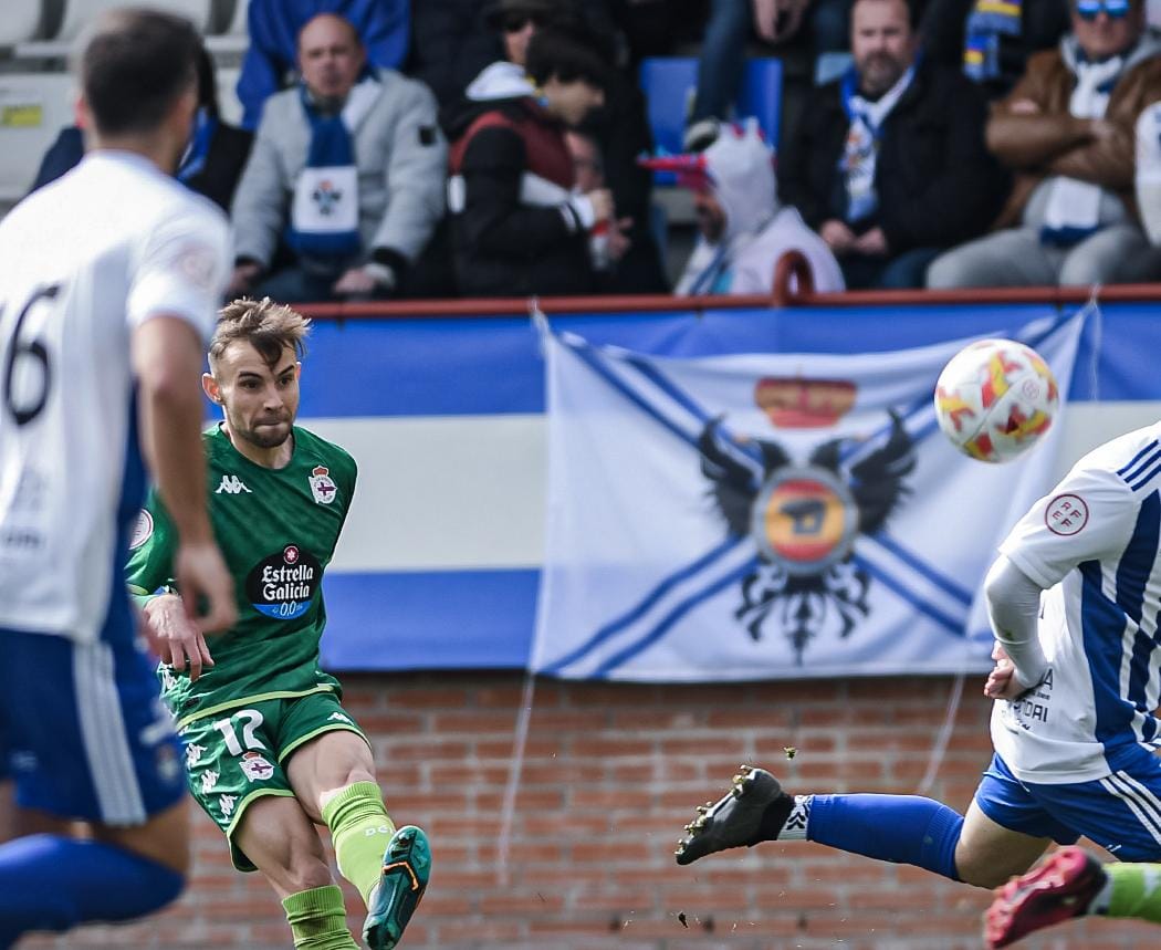 Orest Lebedenko ante el Talavera (Foto: RCD)