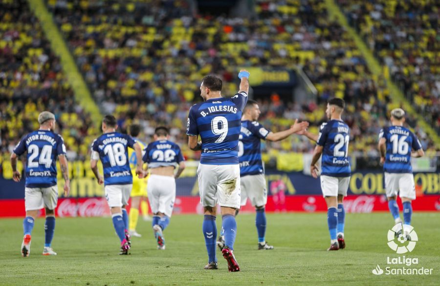 Borja Iglesias celebra su gol al Villarreal (Foto: LaLiga)