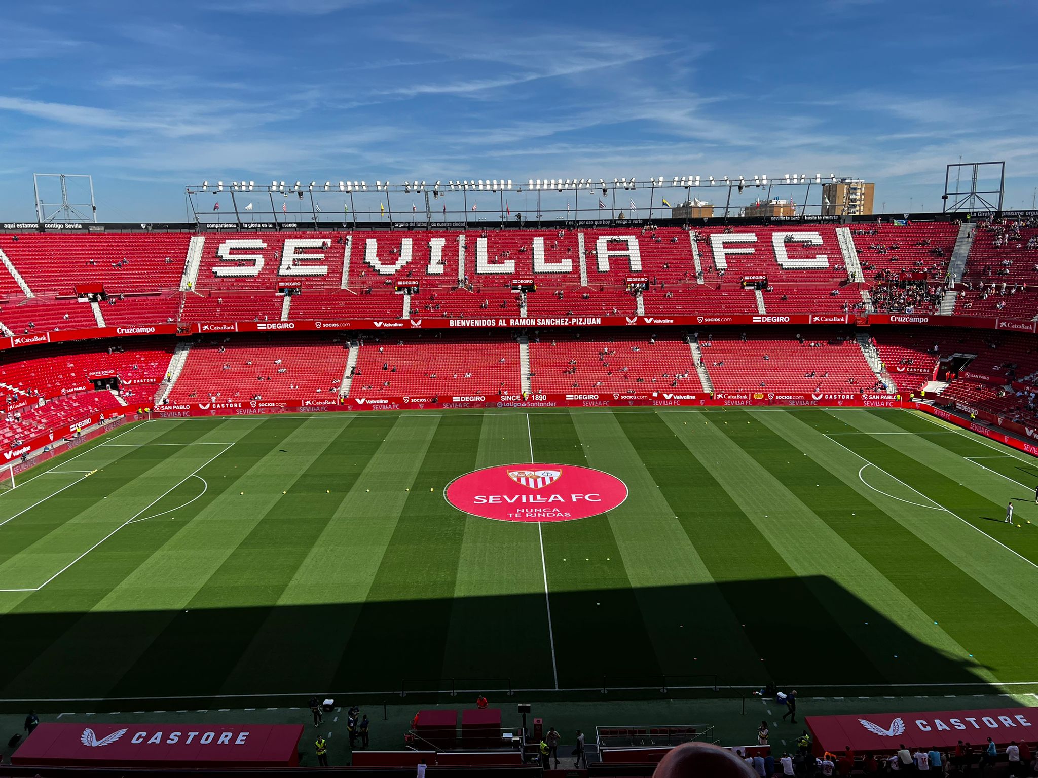 El Sánchez-Pizjuán, antes del Sevilla-Almería.