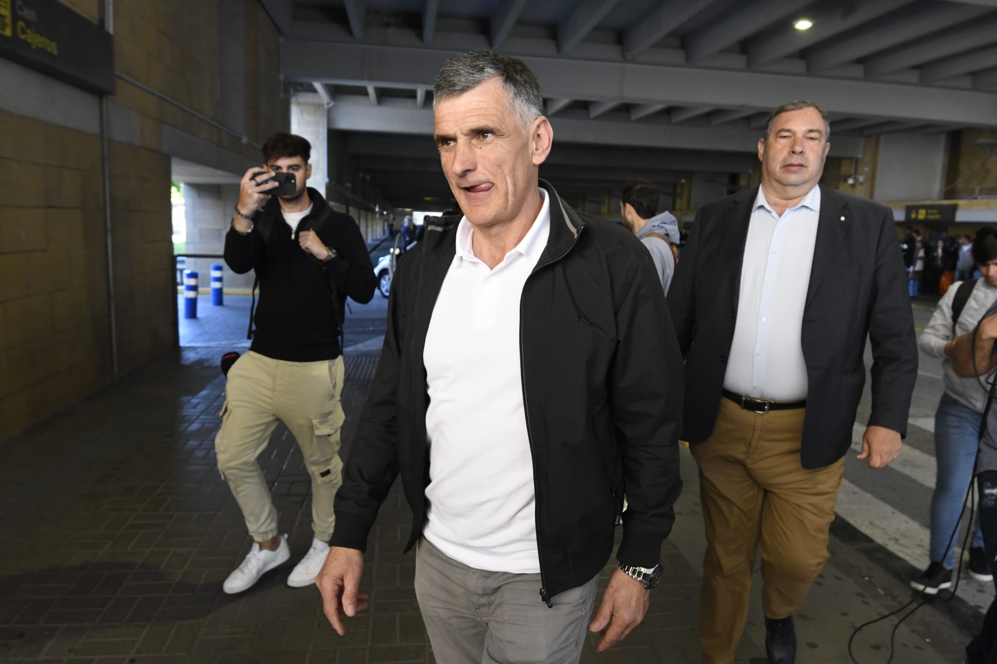 José Luis Mendilibar, a su llegada a Sevilla (Foto: Kiko Hurtado)