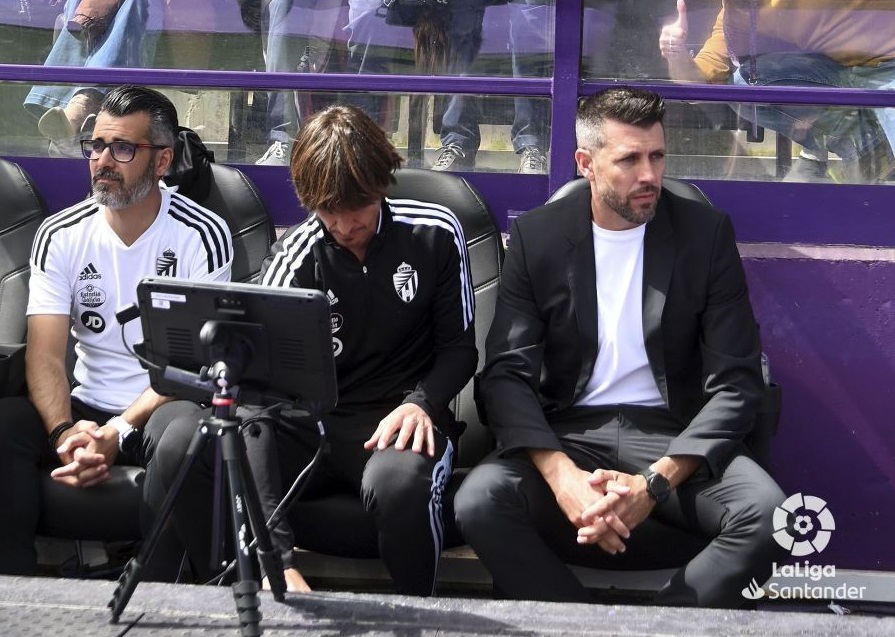 Pezzolano en el Valladolid-Mallorca (Foto: LaLiga).