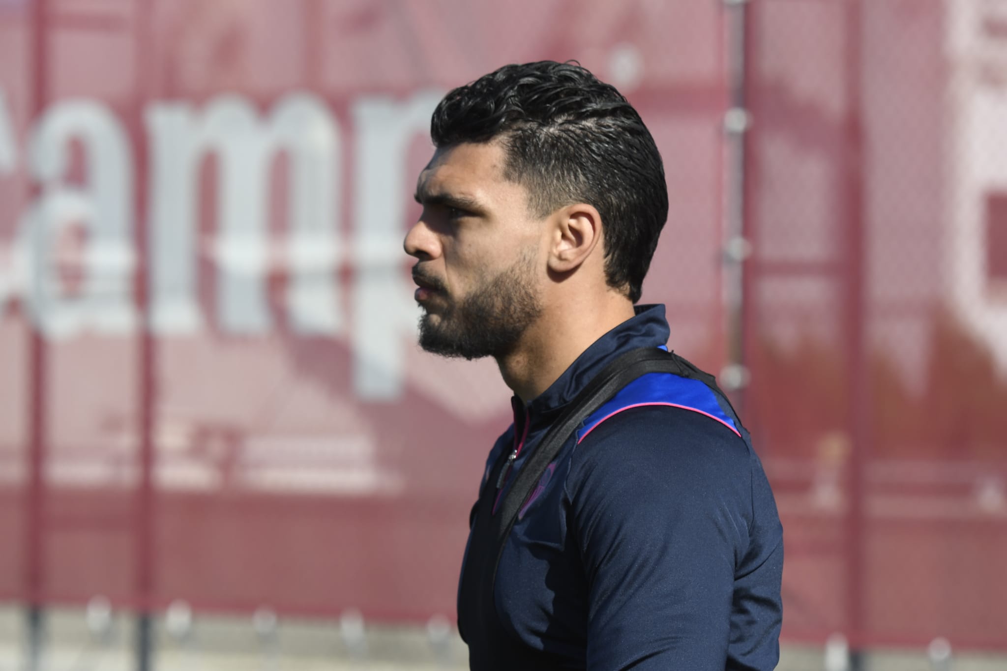 Rekik, en el entrenamiento de este sábado (Foto: Kiko Hurtado).