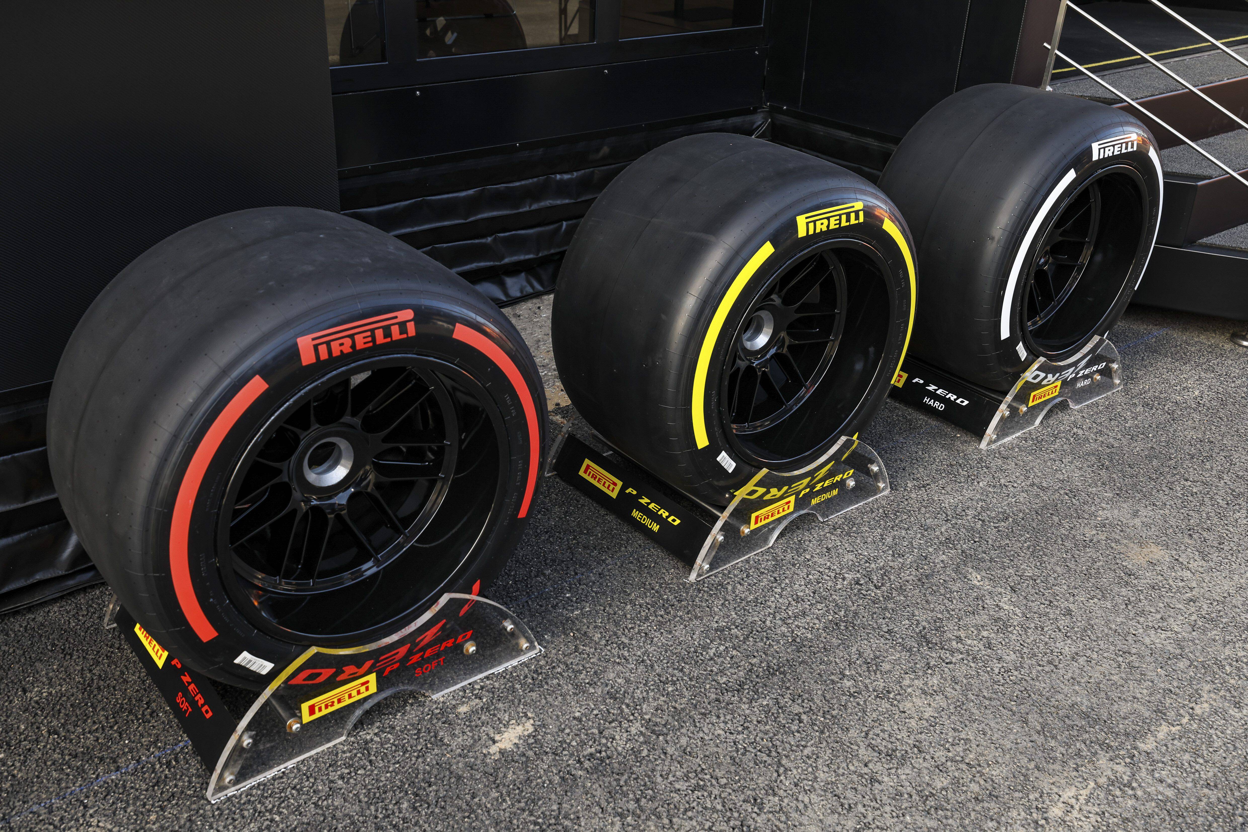 Los tres tipos de neumático de seco de Fórmula 1 (Foto: Cordon Press)