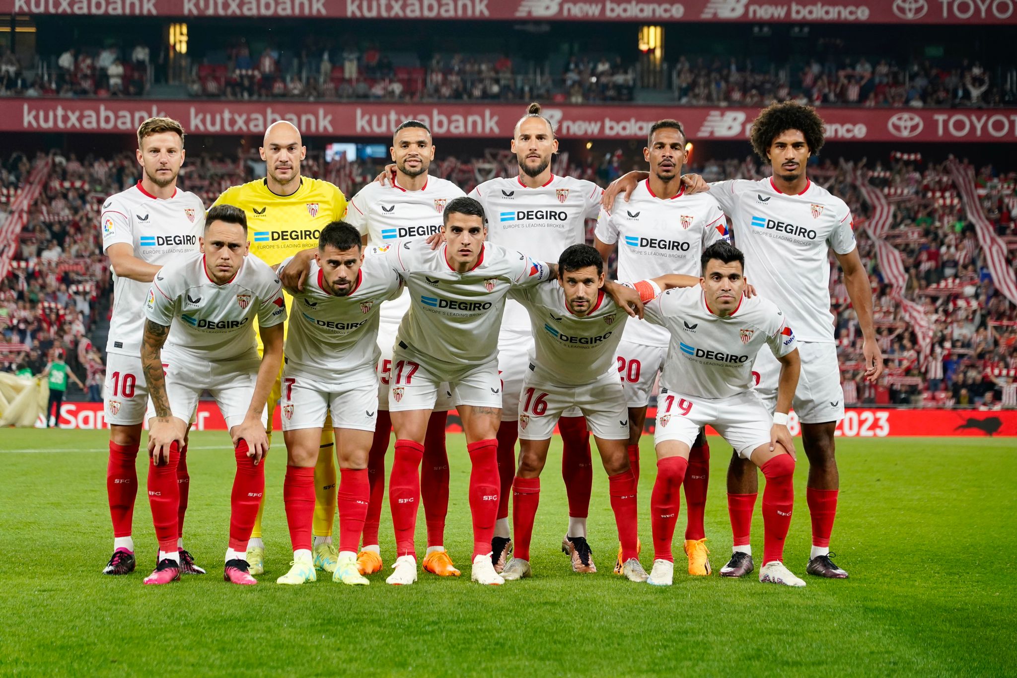 El once del Sevilla ante el Athletic (Foto: SFC). 