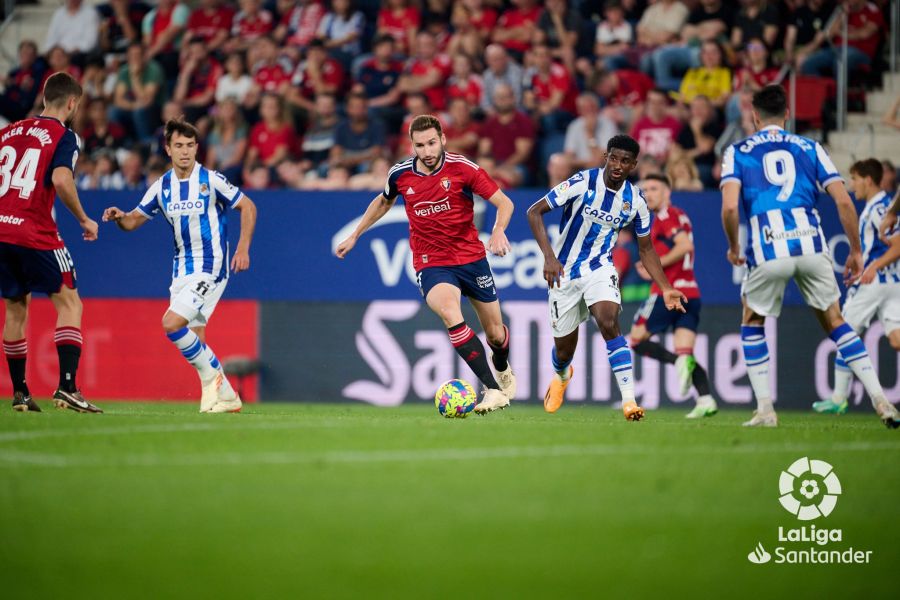 Cho ante Osasuna en El Sadar. (Foto: LaLiga).