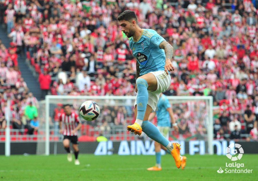 Unai Núñez, durante el Athletic-Celta (Foto: LaLiga).