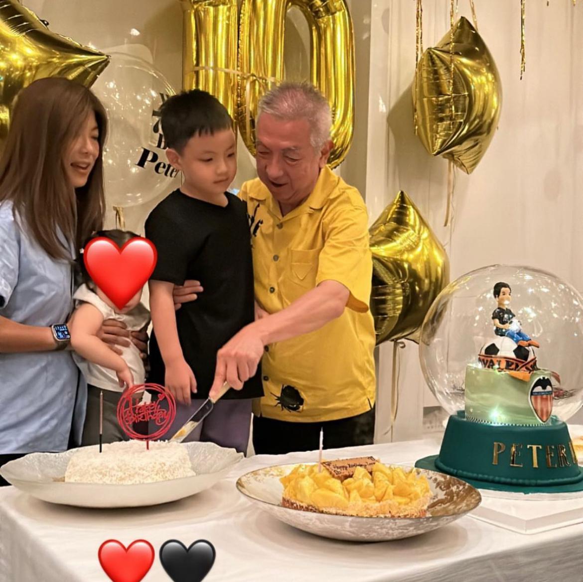Peter Lim reappears with a Valencia birthday cake, hours before the protest against him