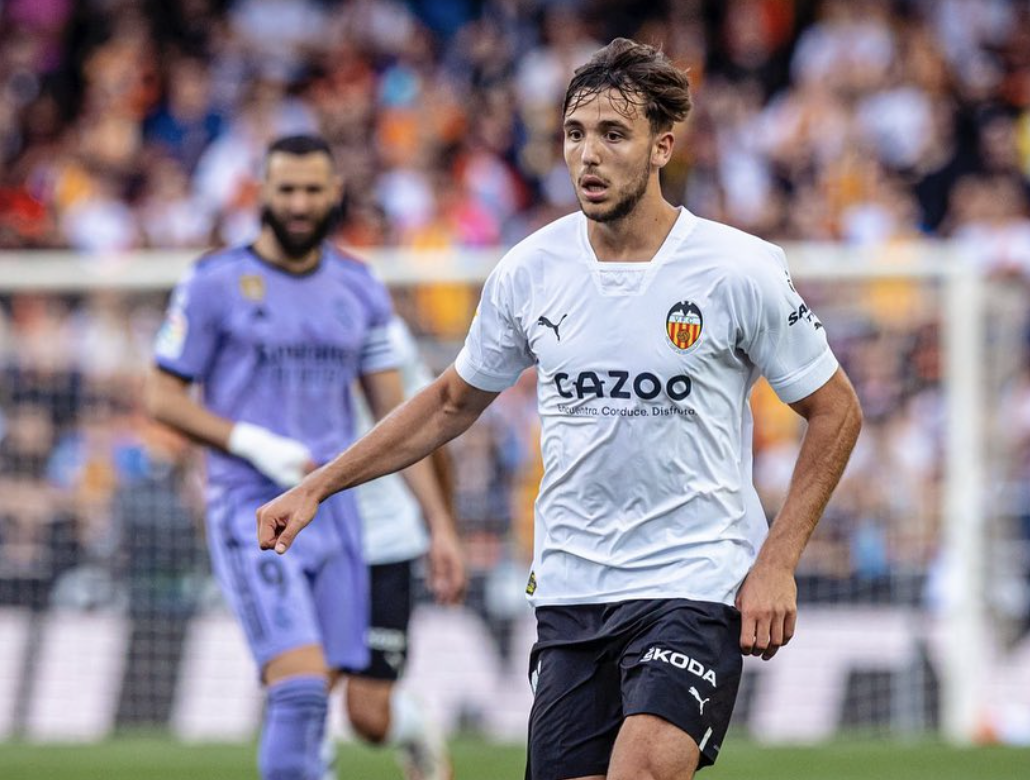 Nico González en Mestalla