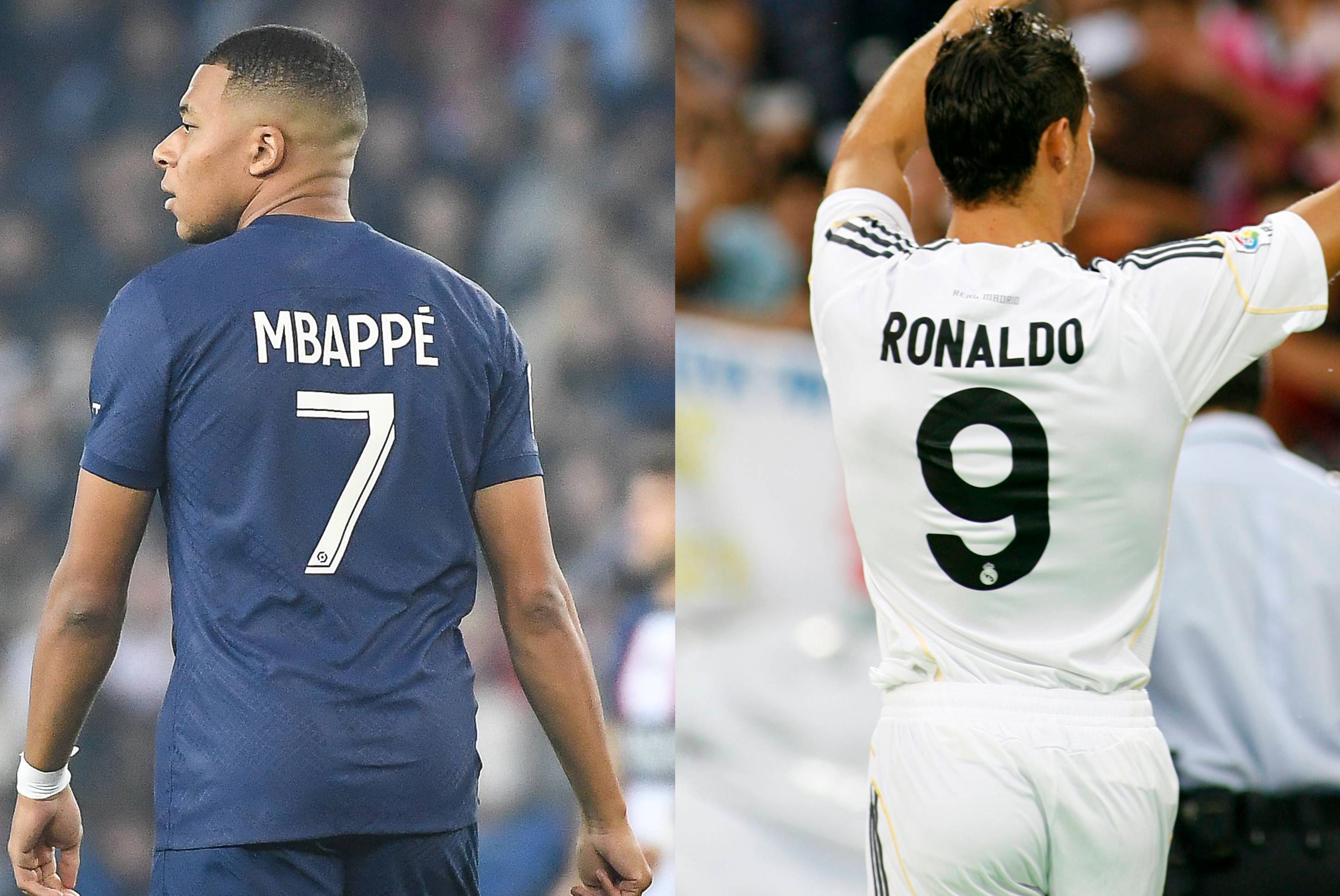 Mbappé y Cristiano Ronaldo.