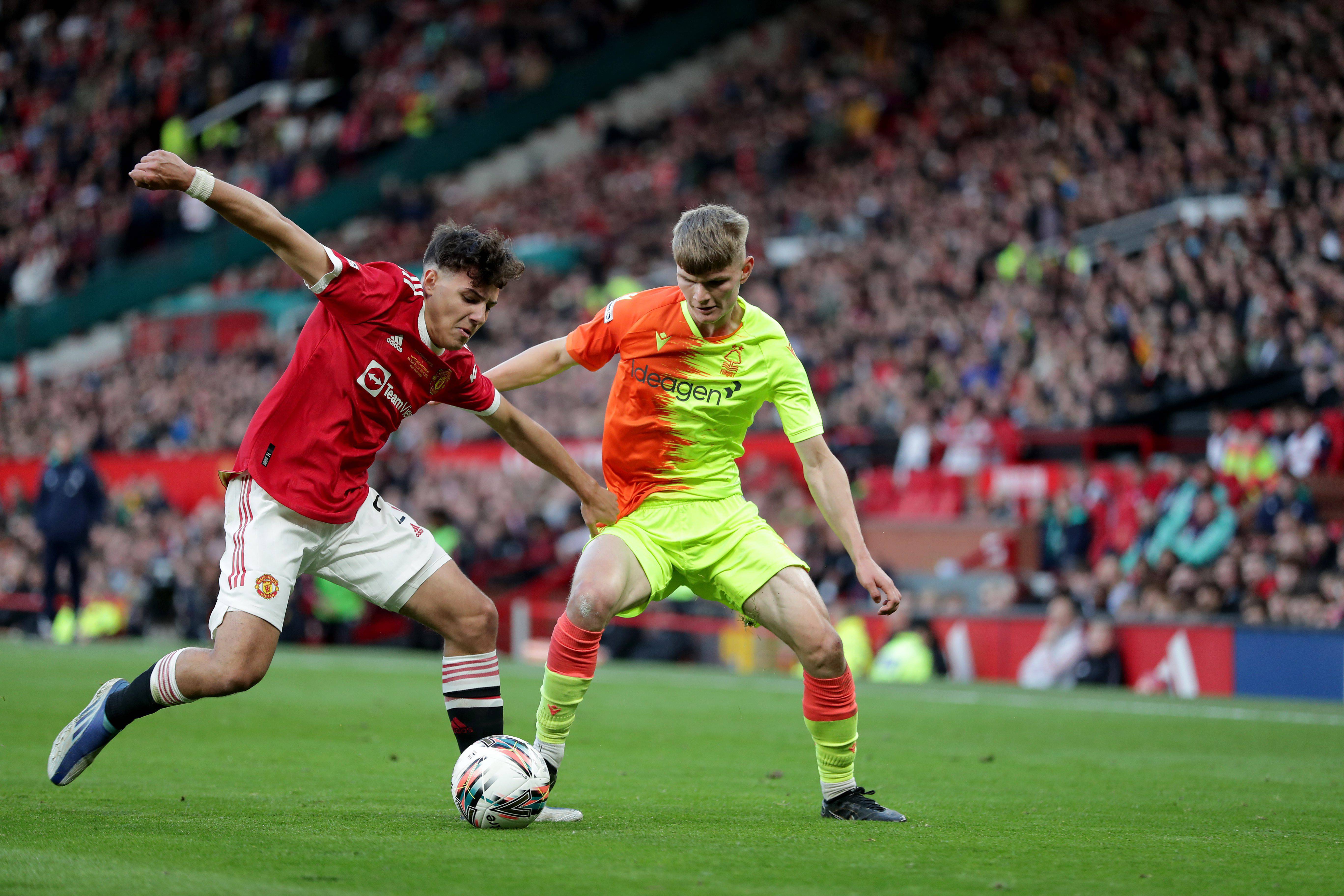 Marc Jurado, con el Manchester United (Foto: Cordon Press).