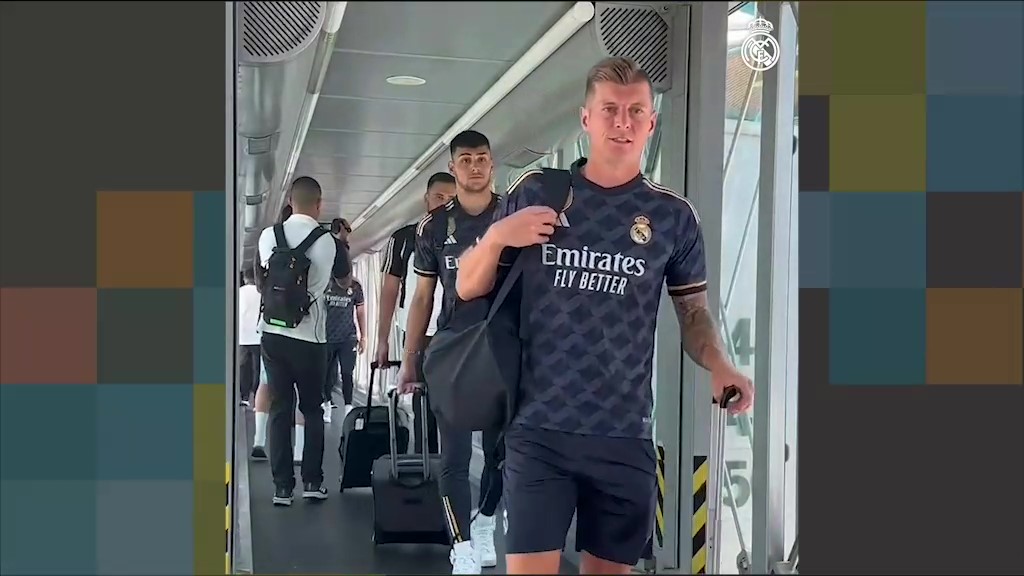 El Real Madrid desvela su segunda equipación en el viaje a Los Ángeles 