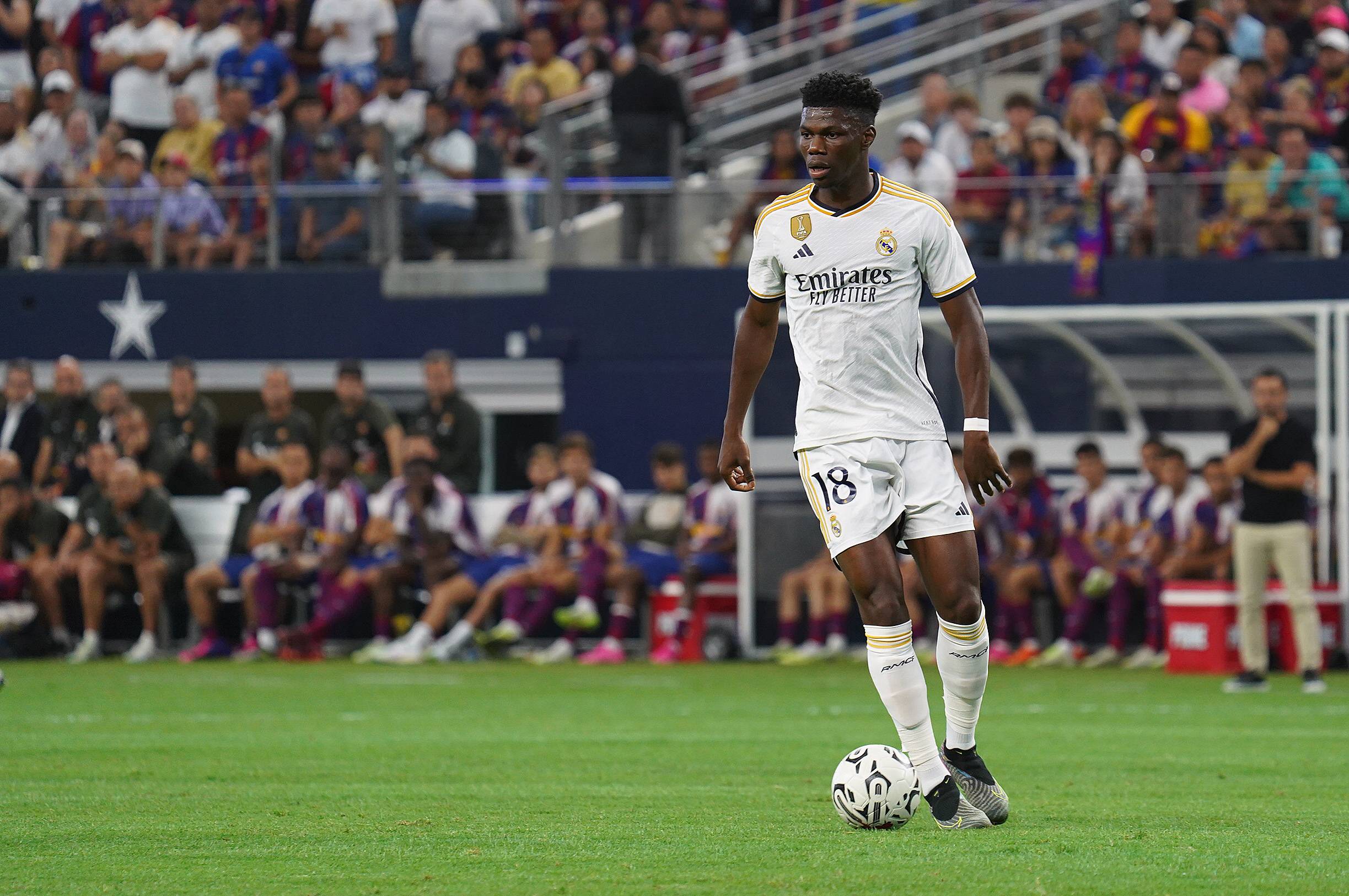 Aurélien Tchouaméni durante la pretemporada con el Real Madrid. Fuente: Cordon Press.