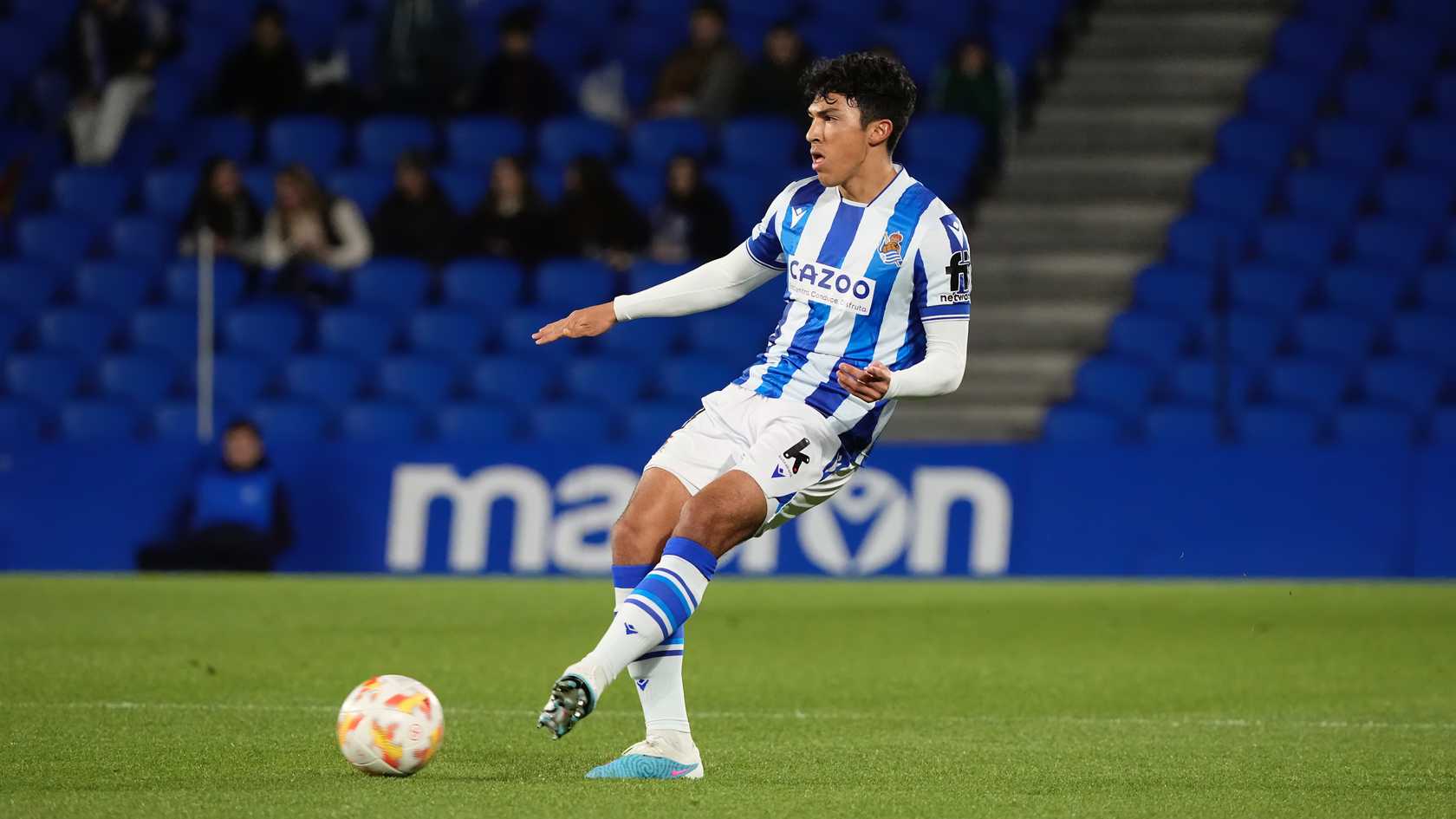 Jonathan Gómez, en un partido (Foto: Real Sociedad).