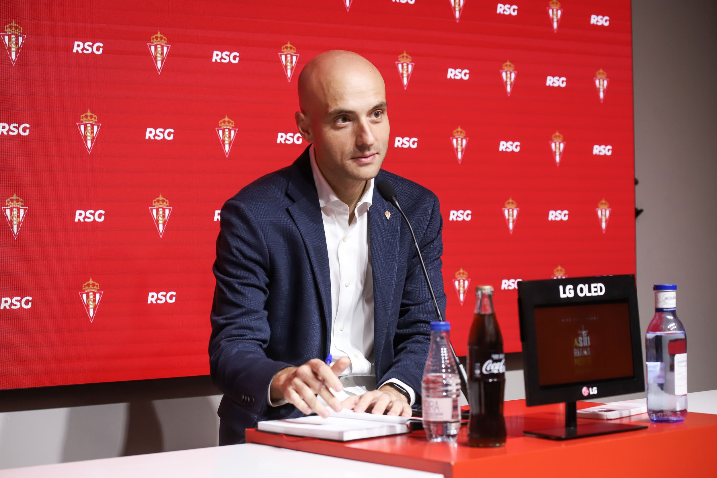 David Guerra, en rueda de prensa (Foto: RSG).