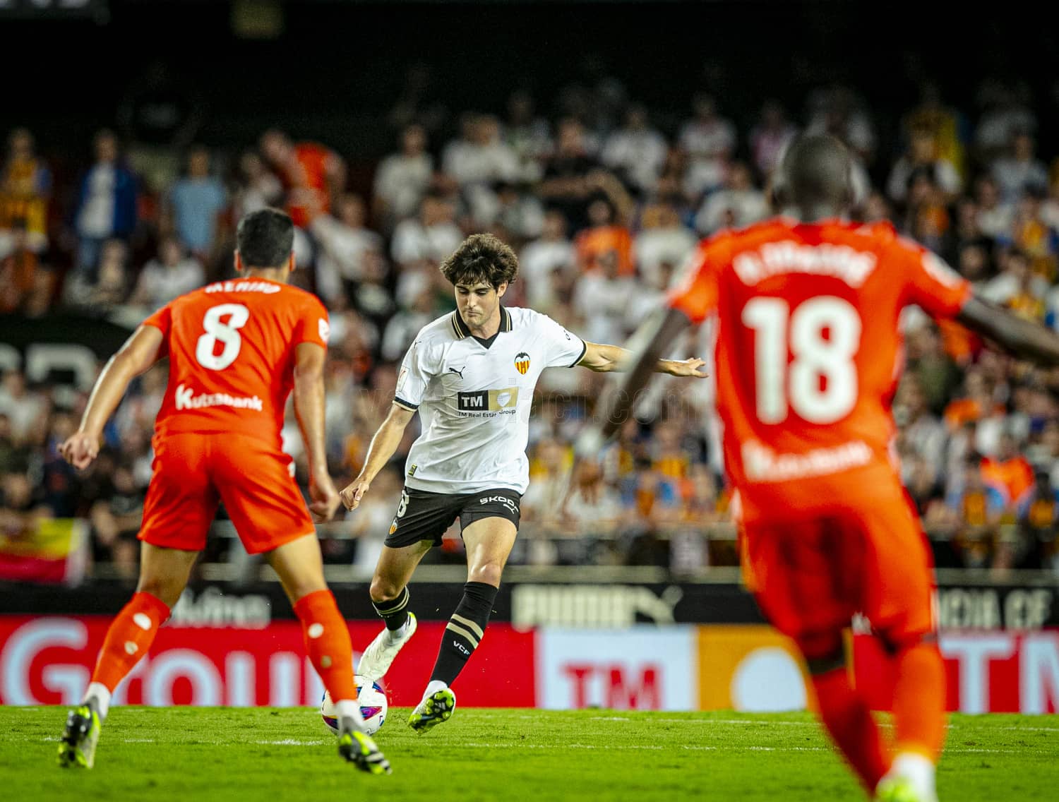 Javi Guerra, en el Valencia CF - Real Sociedad (Foto: VCF).