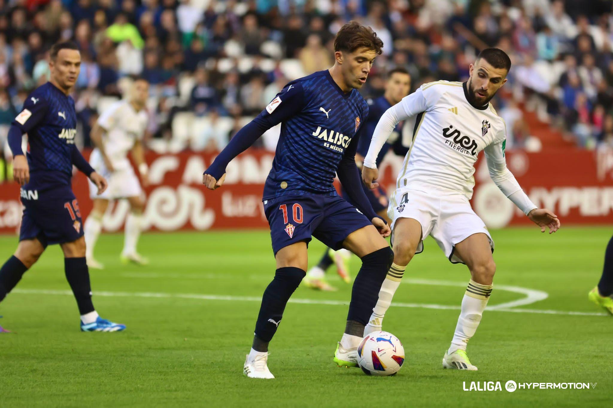 Nacho Méndez en el Albacete - Sporting (Foto: LALIGA).