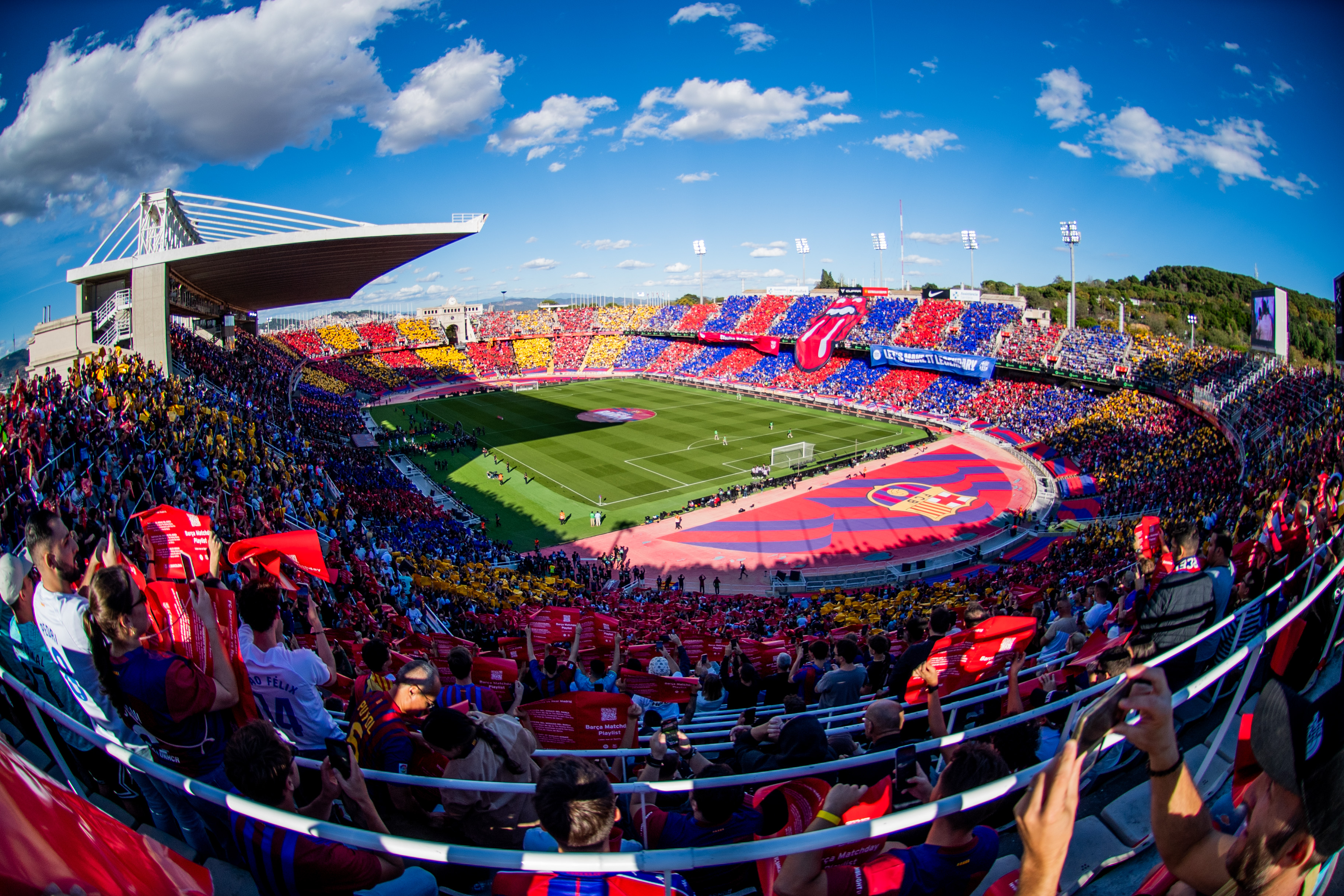 Plano del Estadio Olímpico de Montjuic.