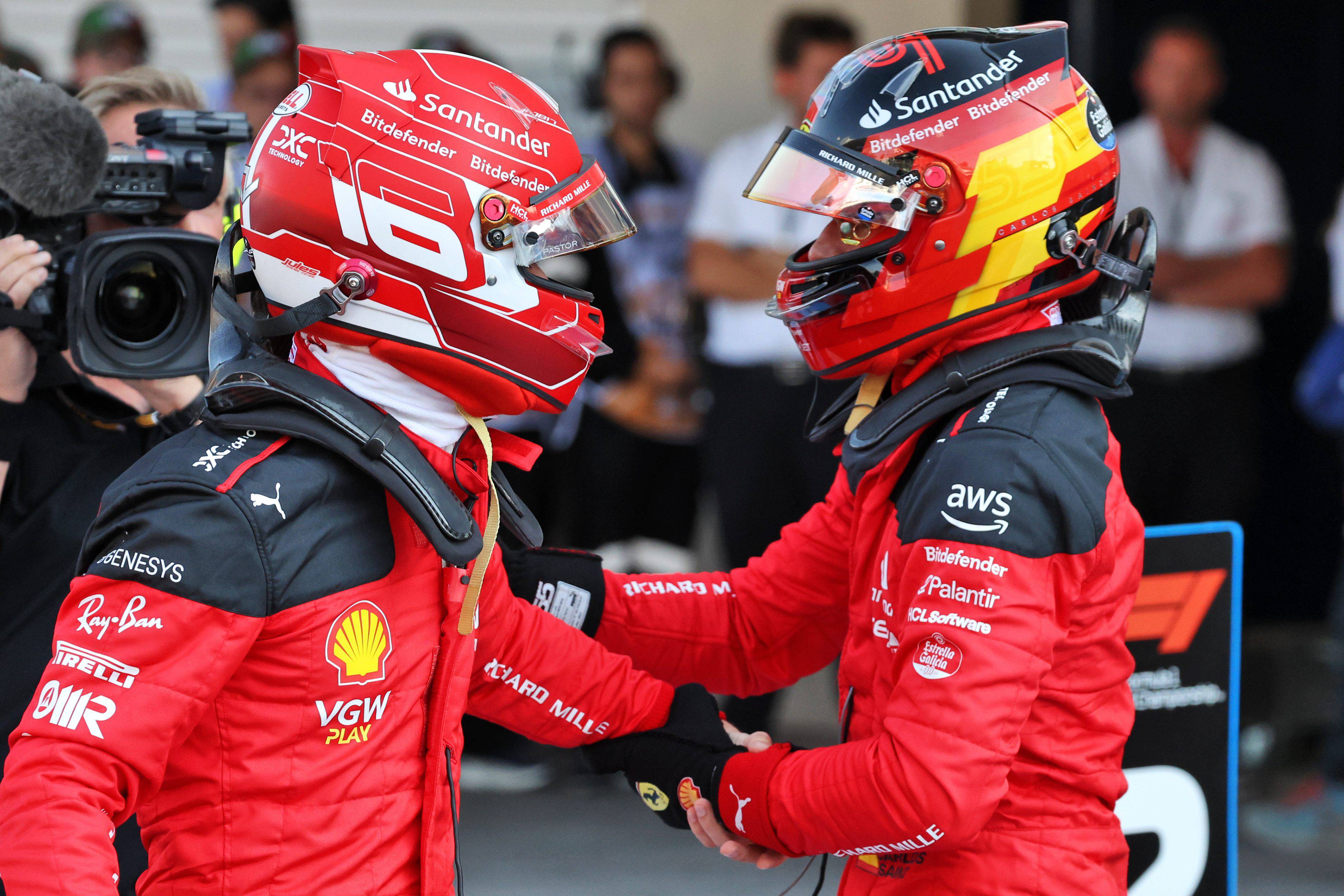 Charles Leclerc y Carlos Sainz, en el GP de México (Foto: Cordon Press).
